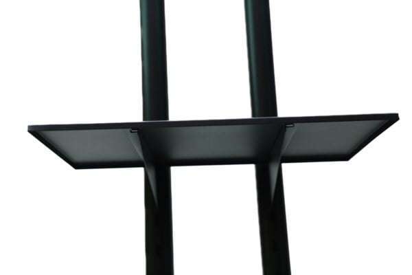 Zigma Floor Stand for TV with Wheels and STB Wall Mount Heavy Duty